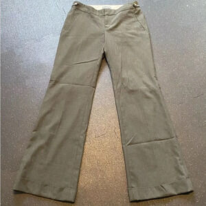 Banana Republic Jackson Fit Trouser Dress Pants Womens Sz 4 Gray Stretch Cuffed
